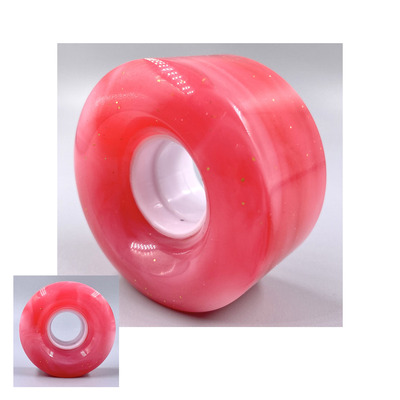 Cheap polyurethane 58*32mm custom roller skate wheels -Tropical Red